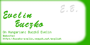 evelin buczko business card
